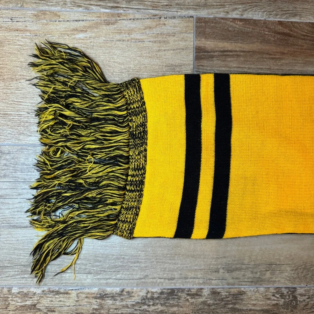 Interamerican Foods Corporation Yellow Black‎ Logo Scarf Fringe